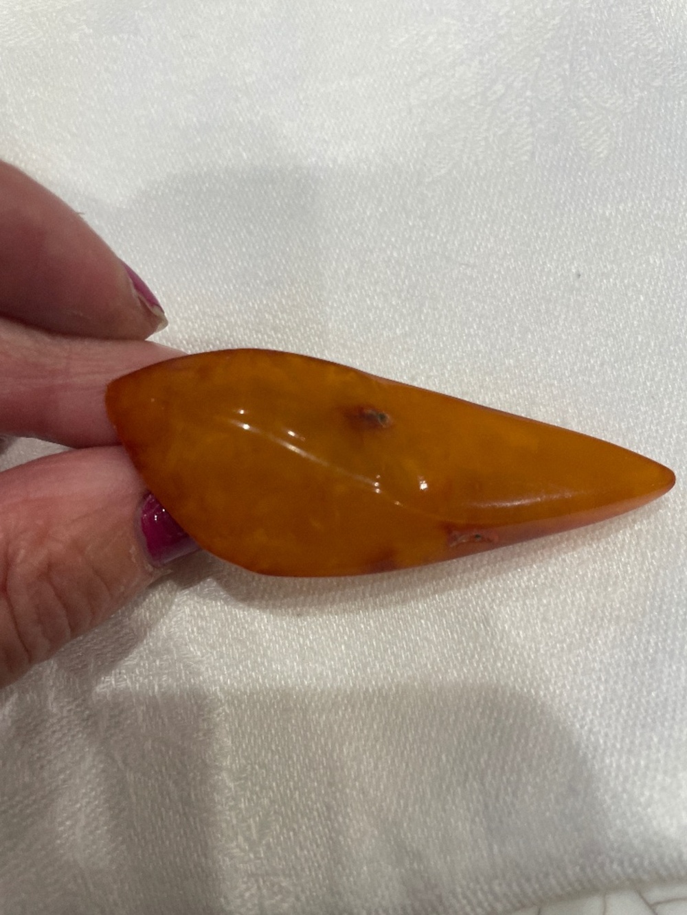 Vintage amber brooch